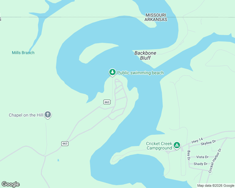 map of restaurants, bars, coffee shops, grocery stores, and more near 1918 County Road 663 in Oak Grove