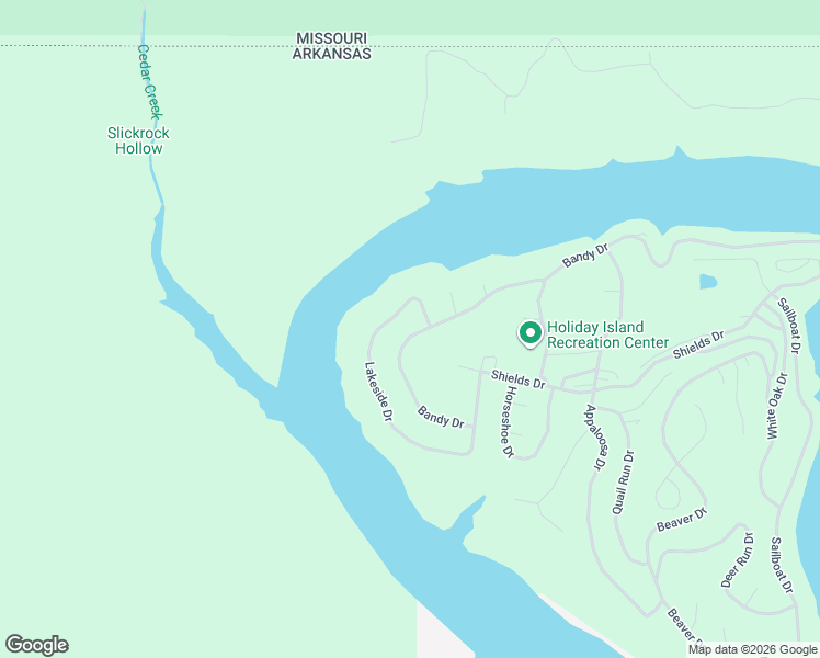 map of restaurants, bars, coffee shops, grocery stores, and more near 64 Lakeside Drive in Eureka Springs