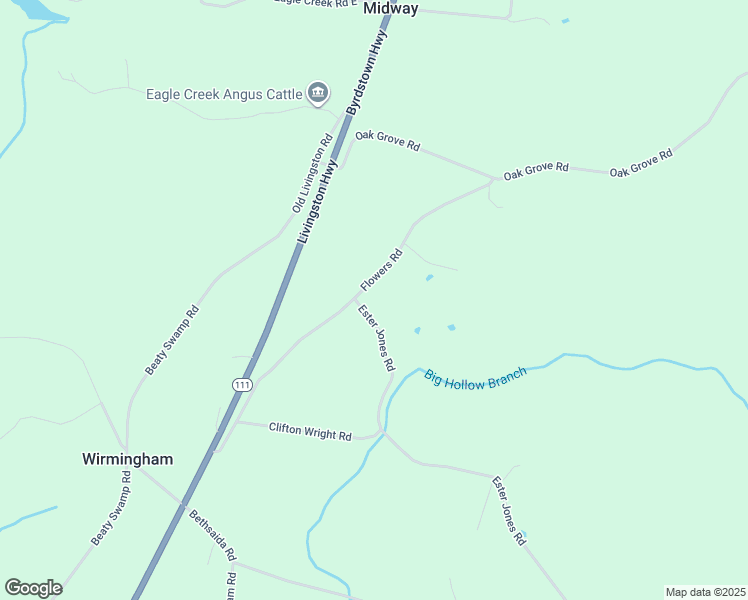 map of restaurants, bars, coffee shops, grocery stores, and more near 3095 Flowers Road in Monroe