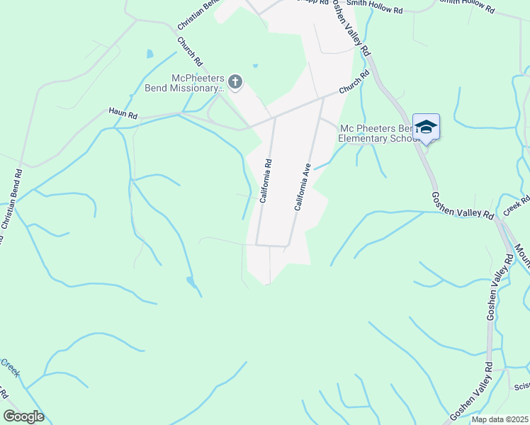 map of restaurants, bars, coffee shops, grocery stores, and more near 171 California Avenue in Church Hill