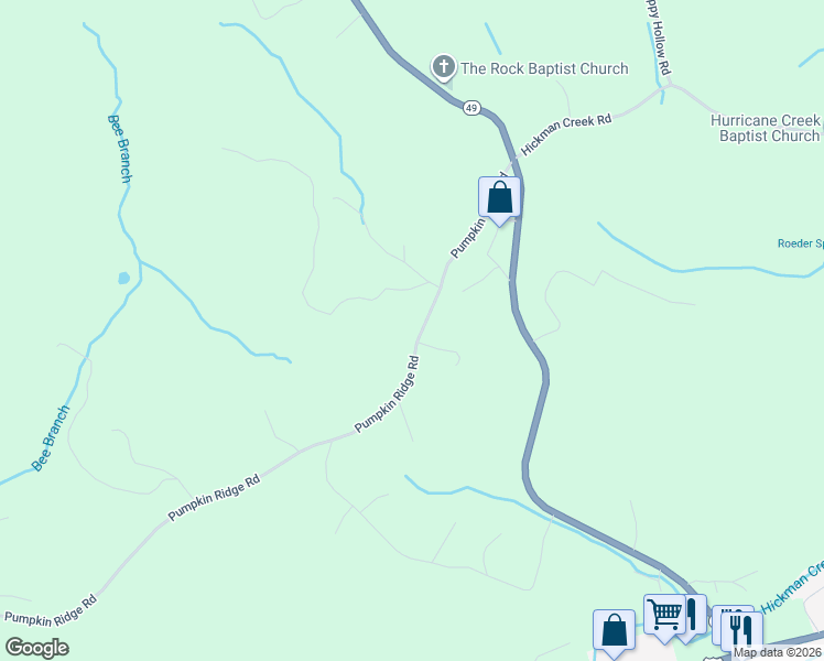 map of restaurants, bars, coffee shops, grocery stores, and more near 541 Pumpkin Ridge Road in Dover
