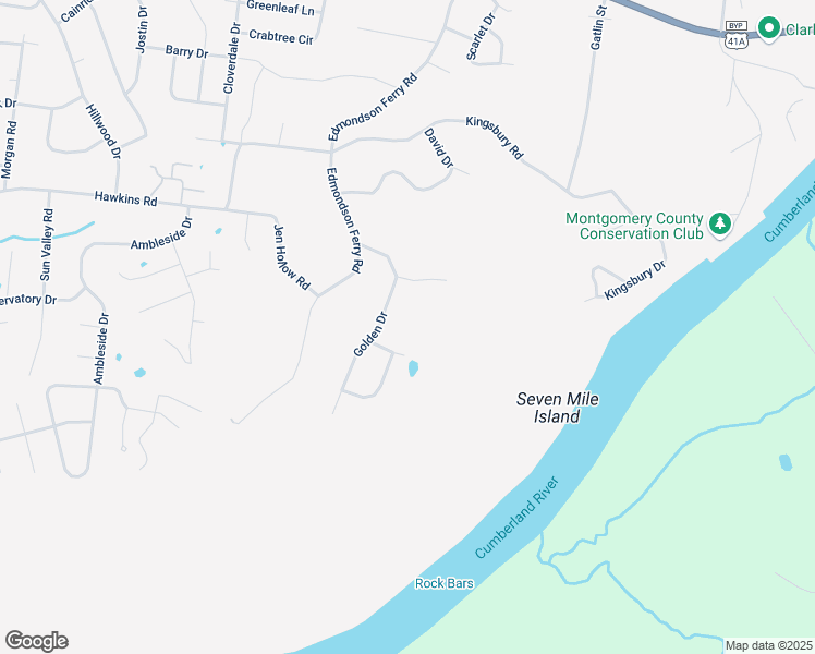 map of restaurants, bars, coffee shops, grocery stores, and more near 800 Channell Drive in Clarksville