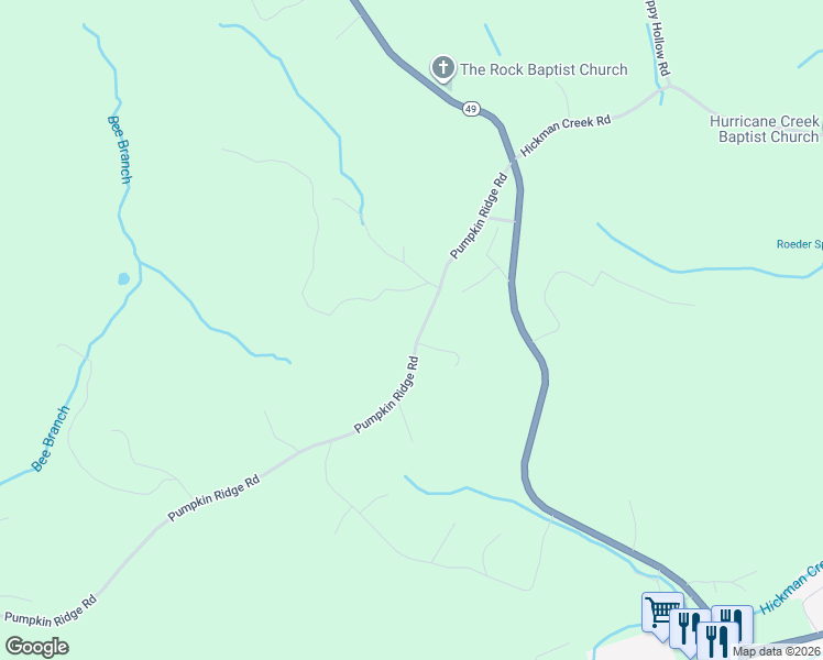 map of restaurants, bars, coffee shops, grocery stores, and more near 541 Pumpkin Ridge Rd in Dover