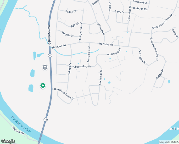 map of restaurants, bars, coffee shops, grocery stores, and more near 1329 Sun Valley Road in Clarksville