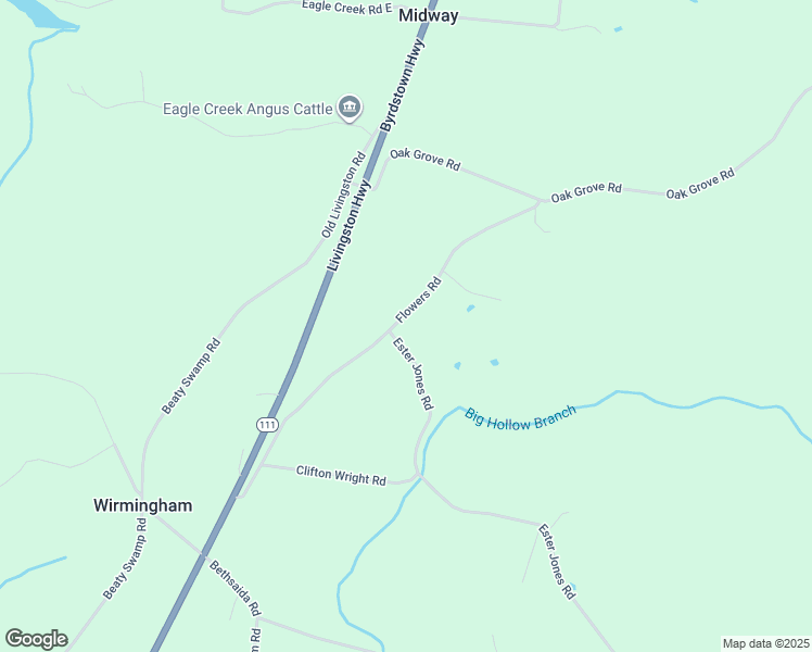 map of restaurants, bars, coffee shops, grocery stores, and more near 3095 Flowers Road in Monroe