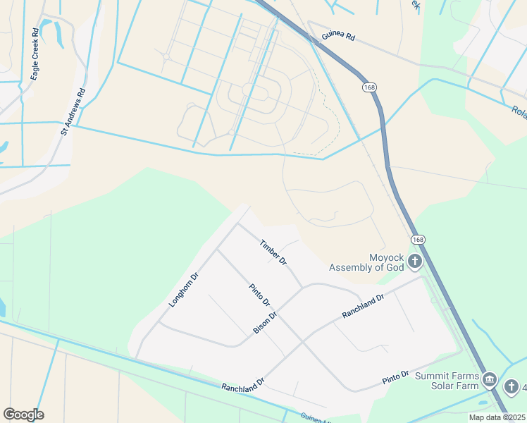map of restaurants, bars, coffee shops, grocery stores, and more near 101 Longhorn Drive in Moyock