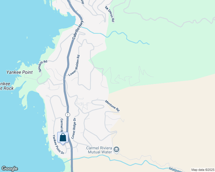 map of restaurants, bars, coffee shops, grocery stores, and more near 210 Crest Road in Carmel-by-the-Sea