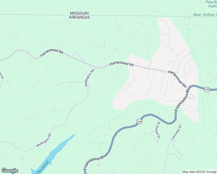 map of restaurants, bars, coffee shops, grocery stores, and more near 20 Brierfield Lane in Bella Vista