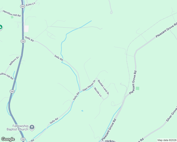 map of restaurants, bars, coffee shops, grocery stores, and more near 526 Blanches View Drive in Bluff City