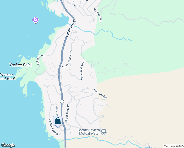 map of restaurants, bars, coffee shops, grocery stores, and more near 210 Crest Road in Carmel-by-the-Sea