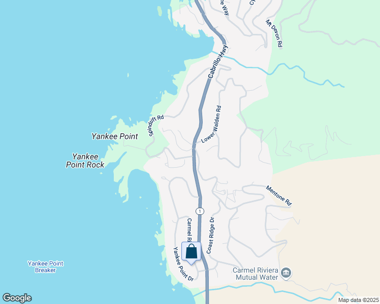 map of restaurants, bars, coffee shops, grocery stores, and more near 199 Van Ess Way in Carmel