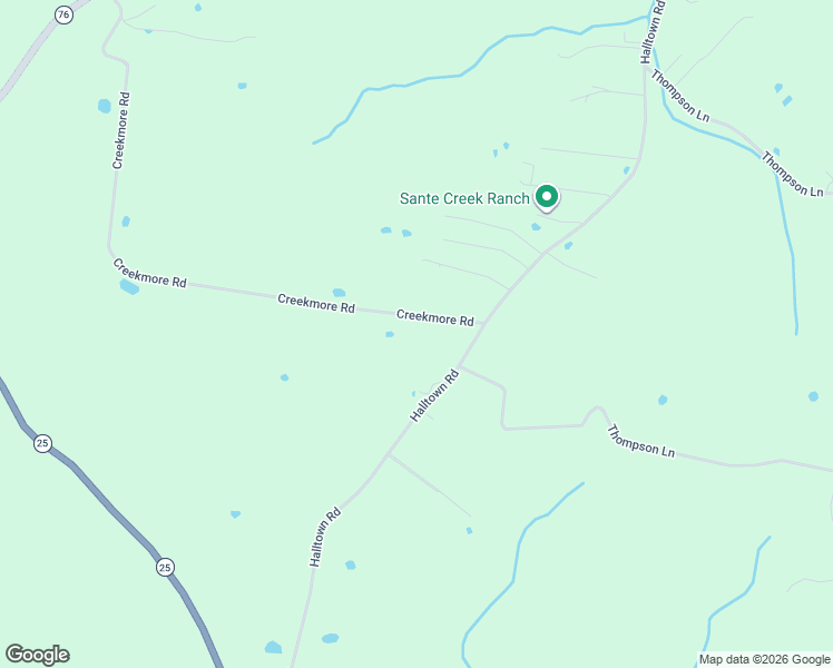 map of restaurants, bars, coffee shops, grocery stores, and more near 125 Creekmore Road in Cottontown