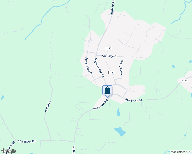 map of restaurants, bars, coffee shops, grocery stores, and more near 228 Maple Hollow Road in Mount Airy