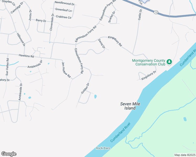 map of restaurants, bars, coffee shops, grocery stores, and more near 800 Channell Drive in Clarksville
