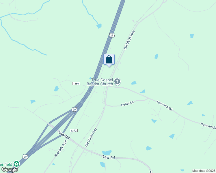 map of restaurants, bars, coffee shops, grocery stores, and more near 5669 Old U.S. Highway 29 in Pelham