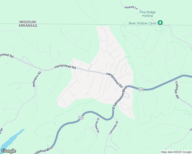 map of restaurants, bars, coffee shops, grocery stores, and more near 5 Hambleton Drive in Bella Vista