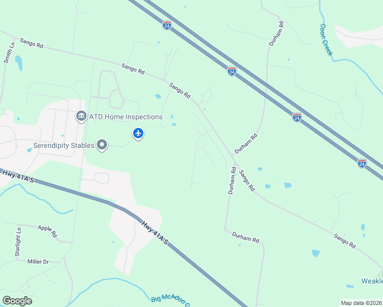 map of restaurants, bars, coffee shops, grocery stores, and more near 1469 Sango Commons Way in Clarksville