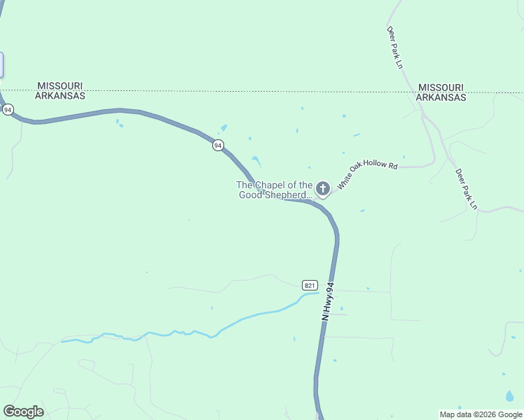 map of restaurants, bars, coffee shops, grocery stores, and more near 17145 Arkansas 94 in Pea Ridge