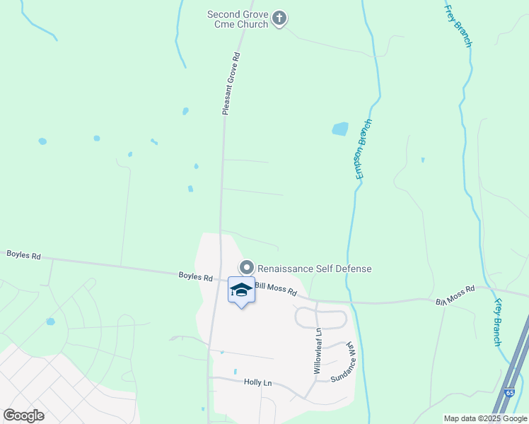 map of restaurants, bars, coffee shops, grocery stores, and more near 3535 Pleasant Grove Road in White House