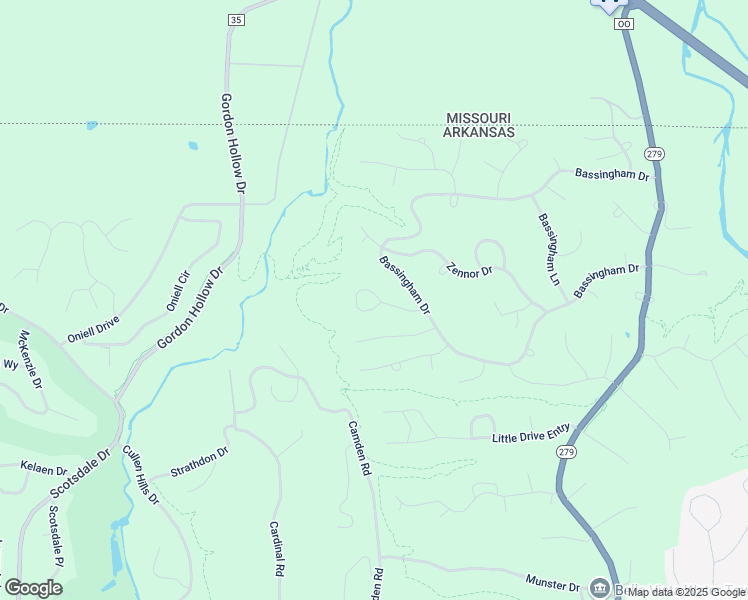 map of restaurants, bars, coffee shops, grocery stores, and more near 13 Middleborough Drive in Bella Vista