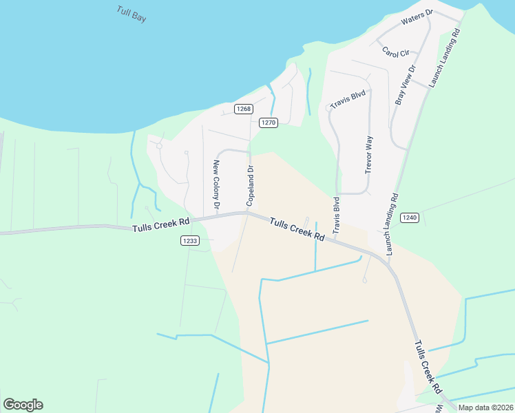 map of restaurants, bars, coffee shops, grocery stores, and more near 242-250 Copeland Drive in Moyock