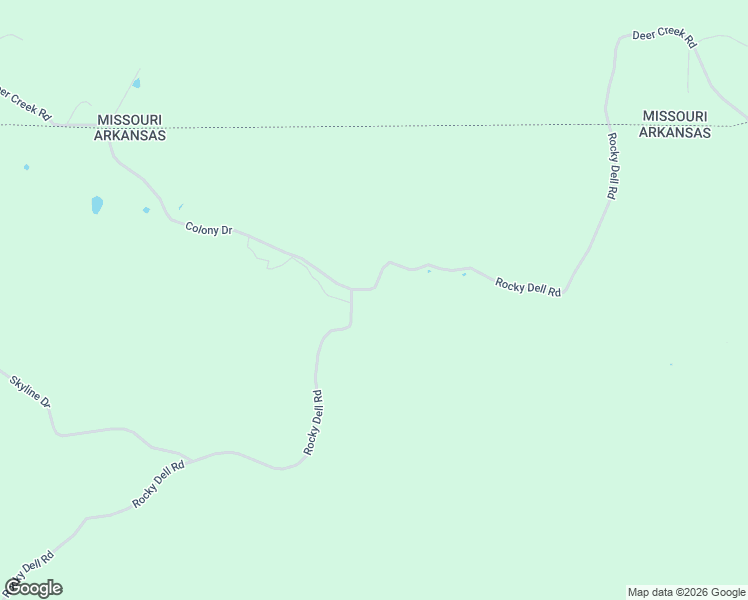 map of restaurants, bars, coffee shops, grocery stores, and more near 17871 Rocky Dell Road in Sulphur Springs