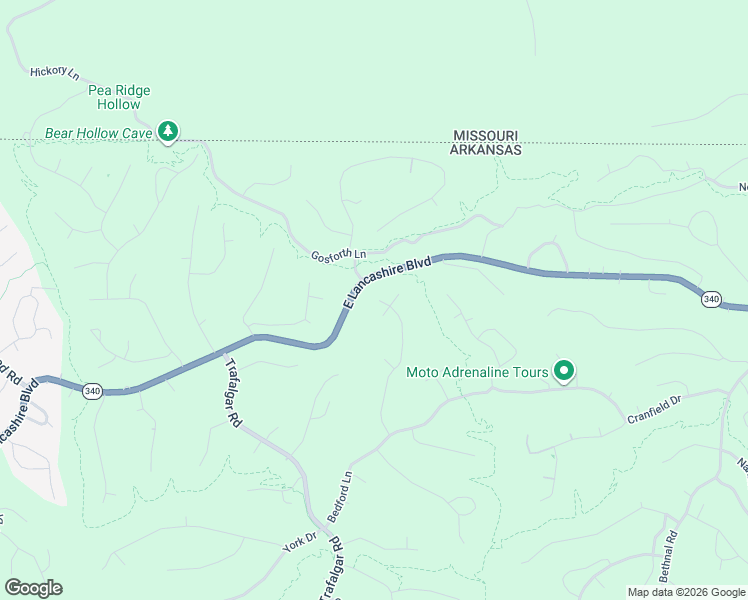 map of restaurants, bars, coffee shops, grocery stores, and more near 38 Loftus Drive in Bella Vista