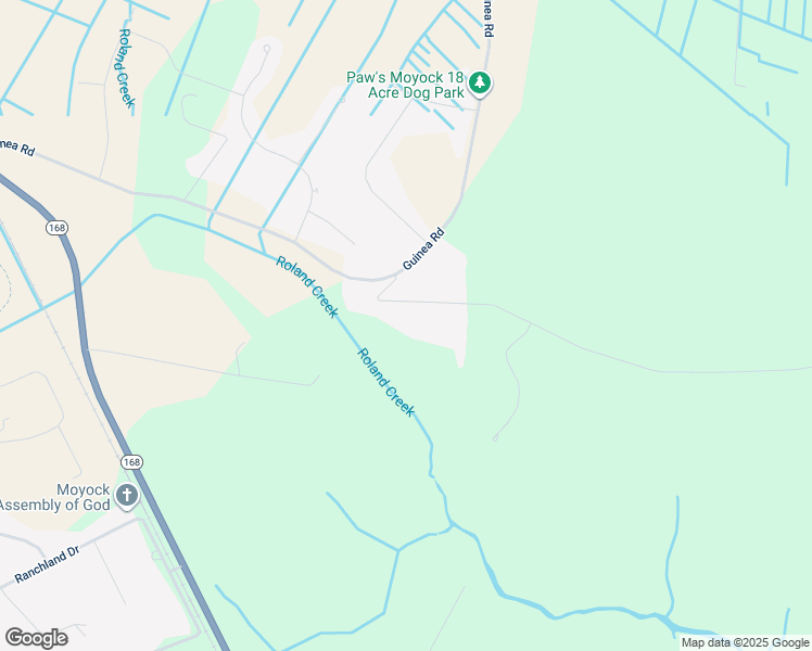 map of restaurants, bars, coffee shops, grocery stores, and more near 132 Guinea Mill Road in Moyock