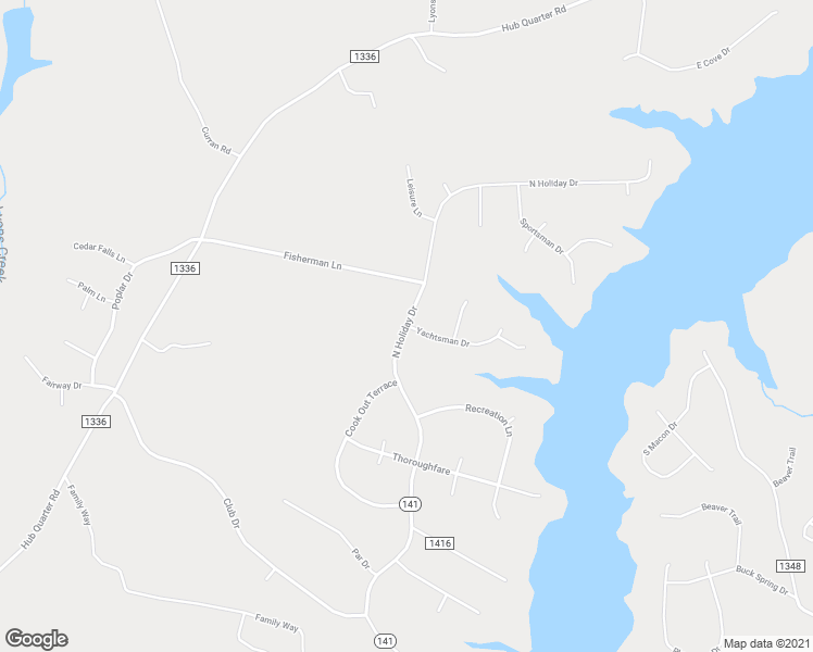 map of restaurants, bars, coffee shops, grocery stores, and more near 118 Yachtsman Drive in Macon