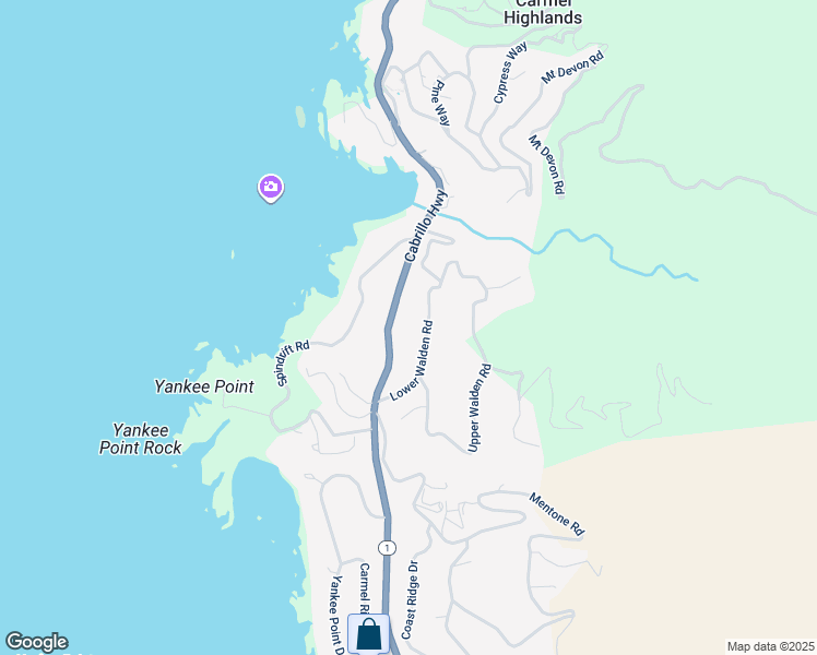 map of restaurants, bars, coffee shops, grocery stores, and more near 232 Lower Walden Road in Carmel