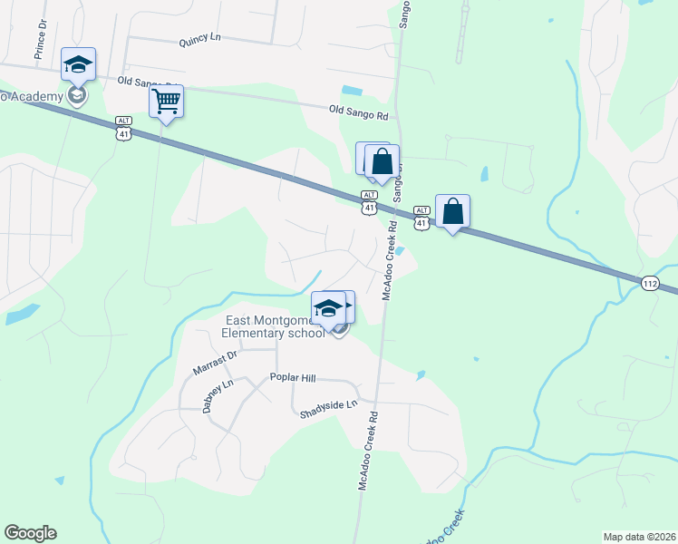 map of restaurants, bars, coffee shops, grocery stores, and more near 160 Yorkshire Drive in Clarksville