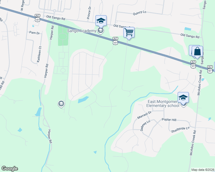 map of restaurants, bars, coffee shops, grocery stores, and more near in Clarksville