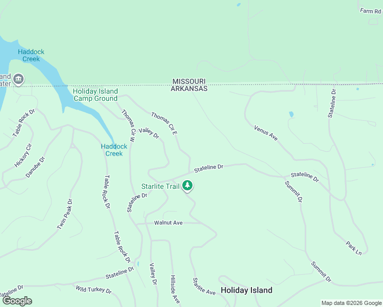 map of restaurants, bars, coffee shops, grocery stores, and more near 217 Stateline Drive in Holiday Island
