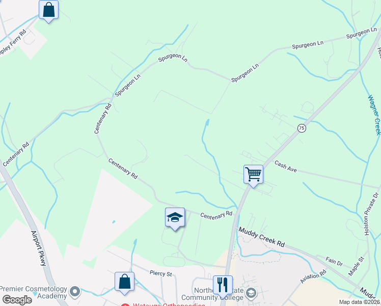 map of restaurants, bars, coffee shops, grocery stores, and more near 2228 Highway 75 in Blountville