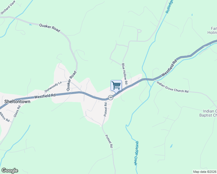 map of restaurants, bars, coffee shops, grocery stores, and more near 3161 Westfield Road in Mount Airy