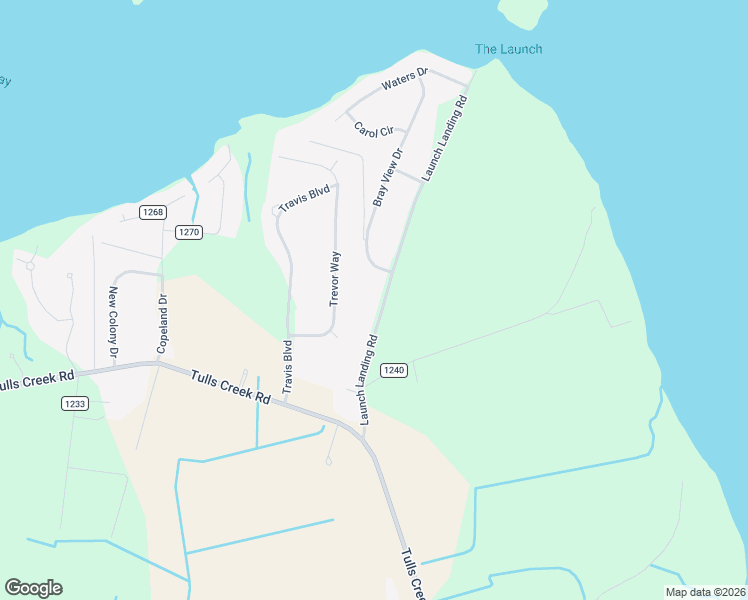 map of restaurants, bars, coffee shops, grocery stores, and more near 153 Launch Landing Road in Moyock