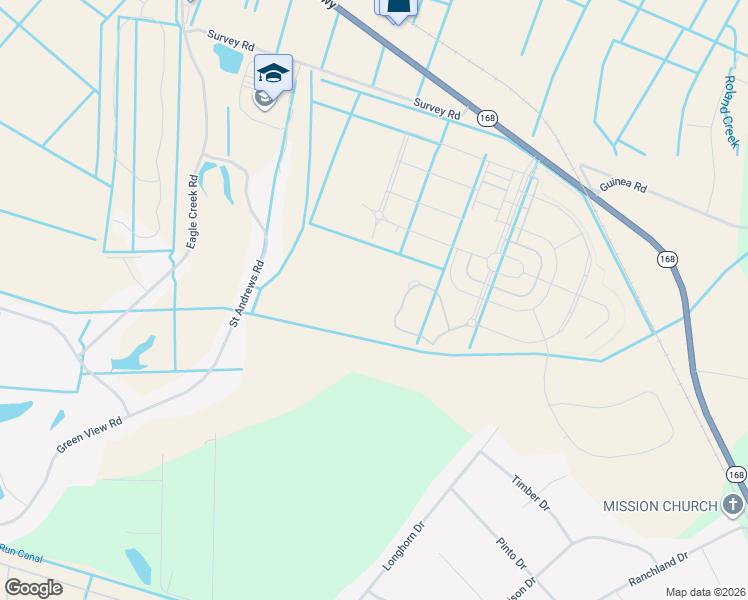 map of restaurants, bars, coffee shops, grocery stores, and more near 320 Survey Road in Moyock