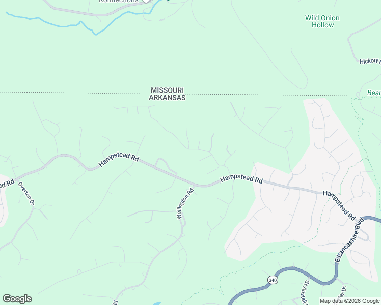map of restaurants, bars, coffee shops, grocery stores, and more near 13 Westmorland Dr in Bella Vista