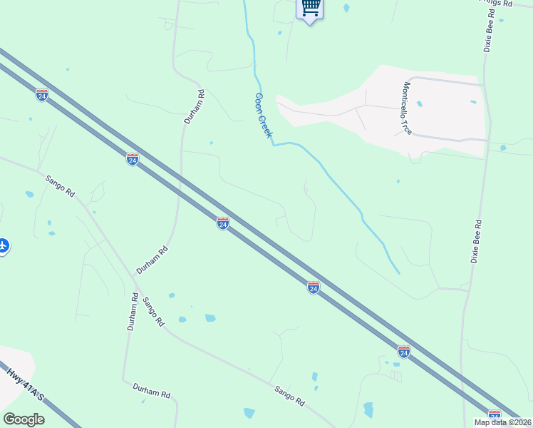map of restaurants, bars, coffee shops, grocery stores, and more near 4320 Memory Lane in Adams