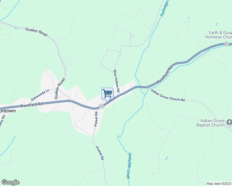 map of restaurants, bars, coffee shops, grocery stores, and more near 3201 Westfield Road in Mount Airy