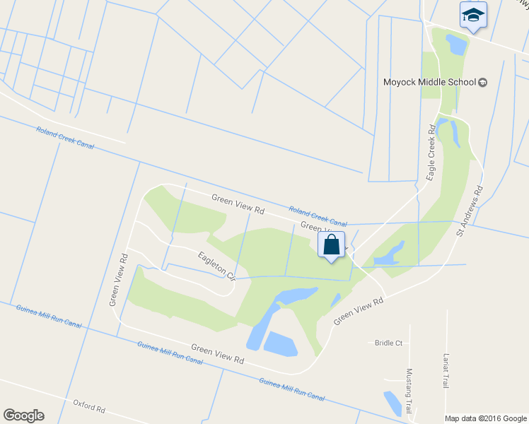 map of restaurants, bars, coffee shops, grocery stores, and more near 141 Green View Road in Moyock