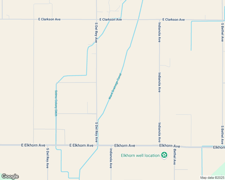 map of restaurants, bars, coffee shops, grocery stores, and more near 16490 South Del Rey Avenue in Kingsburg