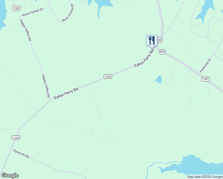 map of restaurants, bars, coffee shops, grocery stores, and more near 1602 Eaton Ferry Road in Littleton