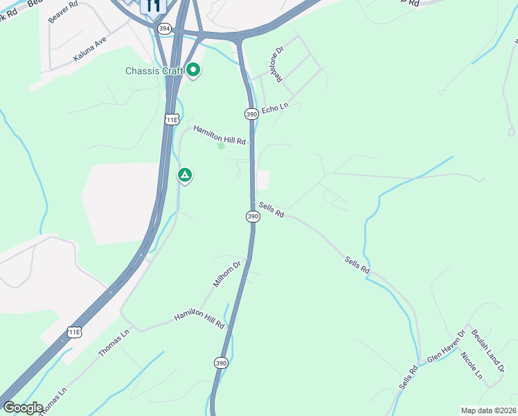 map of restaurants, bars, coffee shops, grocery stores, and more near 3501-3655 Bluff City Hwy in Bluff City