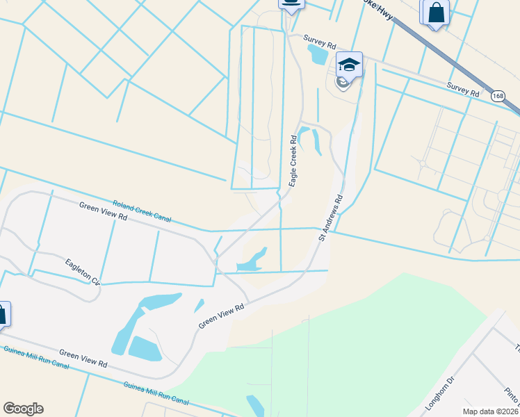 map of restaurants, bars, coffee shops, grocery stores, and more near 202 Eagle Creek Road in Moyock