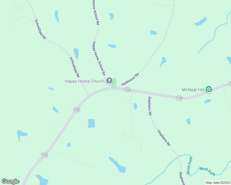 map of restaurants, bars, coffee shops, grocery stores, and more near 6960 North Carolina 700 in Ruffin