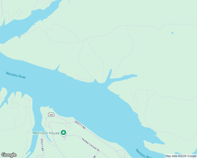 map of restaurants, bars, coffee shops, grocery stores, and more near 36051 South 545 in Jay