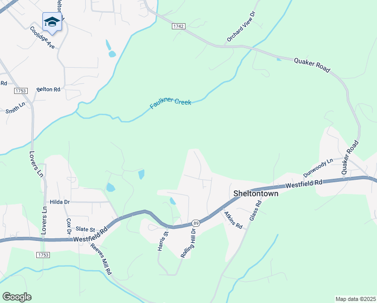 map of restaurants, bars, coffee shops, grocery stores, and more near 173 Town Lane in Mount Airy