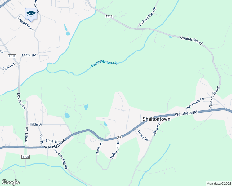 map of restaurants, bars, coffee shops, grocery stores, and more near 173 Town Lane in Mount Airy