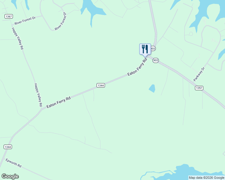 map of restaurants, bars, coffee shops, grocery stores, and more near 1602 Eaton Ferry Road in Littleton